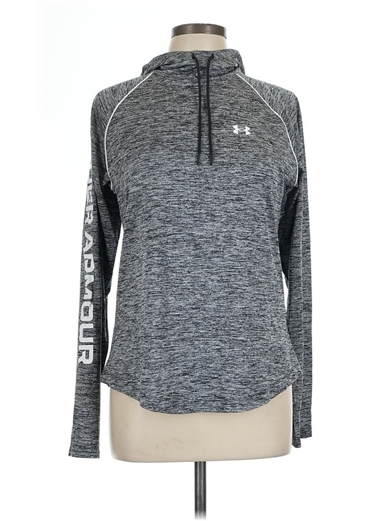 Under Armour Tops - Under Armour Women’s lightweight Black/Gray Heather Pullover Hoodie shirt
